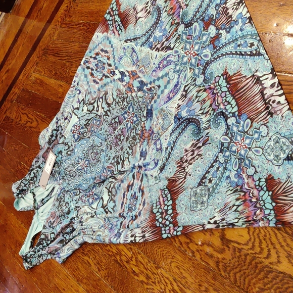 NWT Apt 9 V-Neck Flip Flop Dress Size S - Blue - Picture 3 of 6